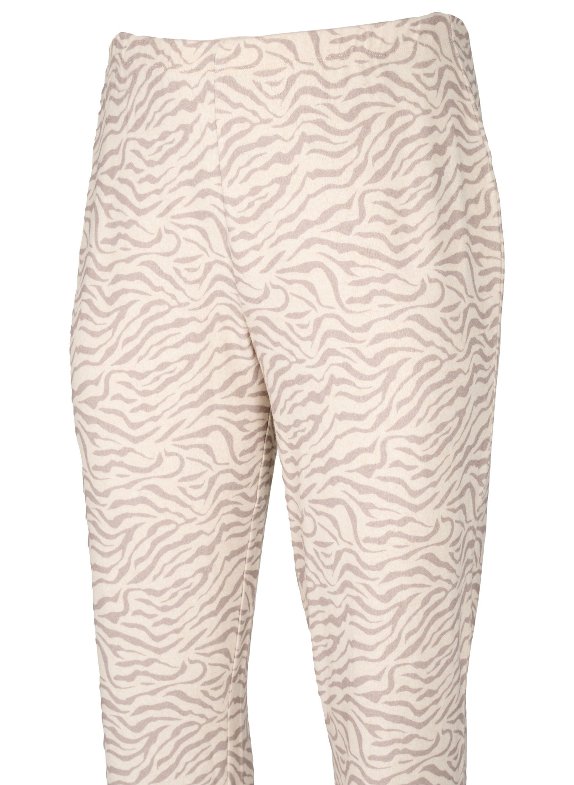 Zizzi Pantalon en velours imprim&eacute;, Pink Tint AOP, Packshot image number 2