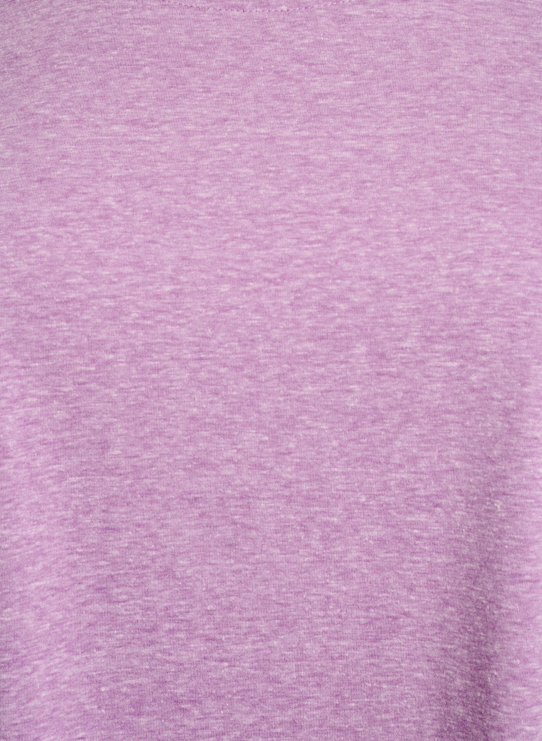 Zizzi T-shirt m&eacute;lang&eacute; avec manches courtes, Violet, Packshot image number 2