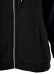 Kapuzensweatshirt mit Rei&szlig;verschluss und Taschen, Schwarz, Packshot image number 2