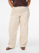 Farbige Myra Jeans mit weiter Passform und hoher Taille, Vanille, Model image number 2