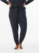 Pantalon de nuit taille haute en modal, Noir, Model image number 2