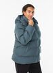 Kurze Steppjacke mit abnehmbarer Kapuze, Grün, Model image number 0