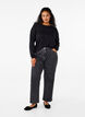 Lang&auml;rmelige Bluse aus Wolle und Viskose, Schwarz, Model image number 1
