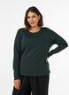 Langarm-Basic-T-Shirt mit Rundhalsausschnitt, Gr&uuml;n, Model image number 0