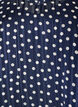 Gemustertes Kleid mit R&uuml;schen und langen &Auml;rmeln, Blau, Packshot image number 2