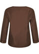 Chemisier avec broderie anglaise, Marron, Packshot image number 1