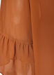 Bluse mit Bindeband und R&uuml;schendetails, Braun, Packshot image number 3