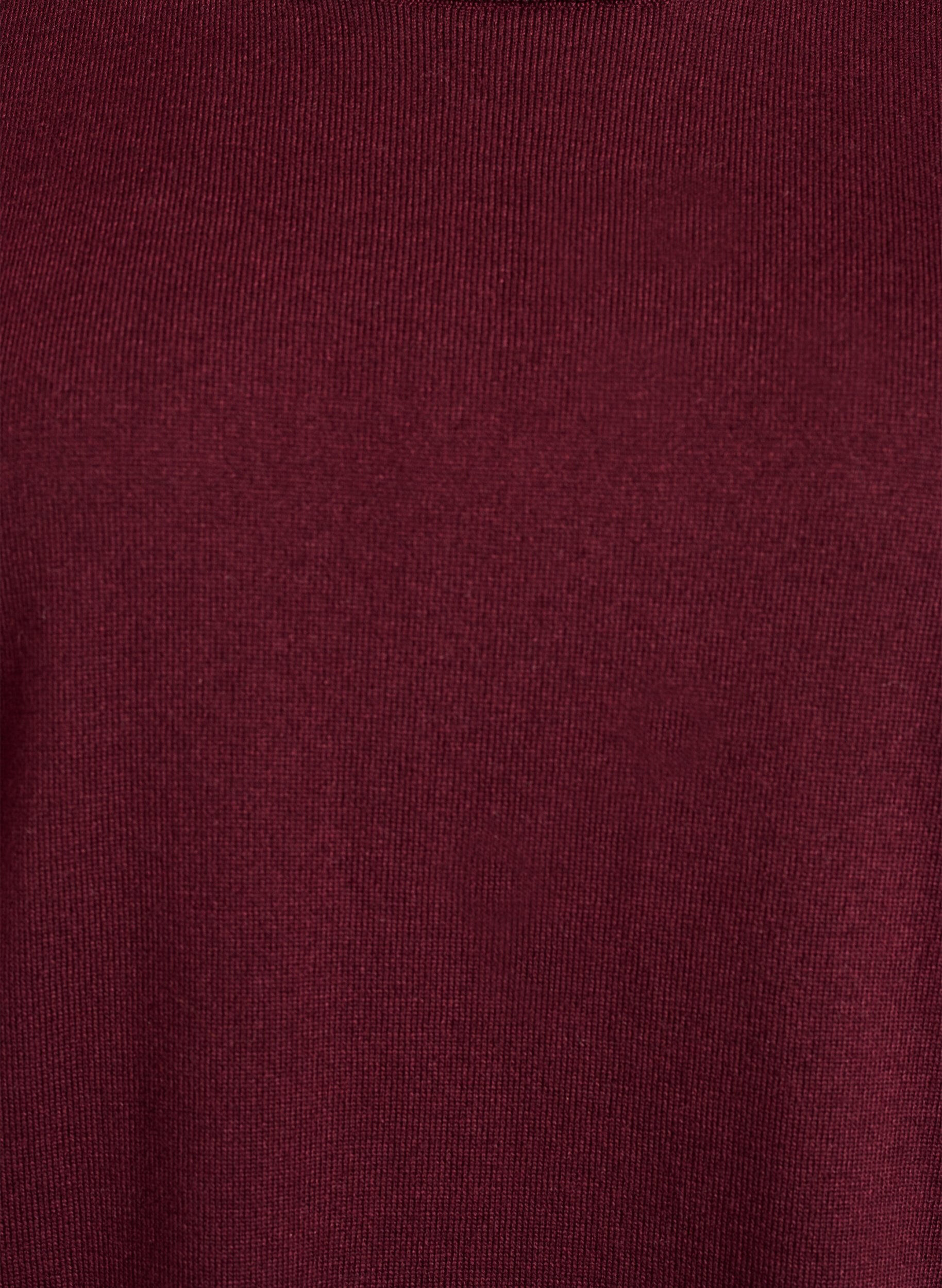 ZizziBlouse en fine maille &agrave; manches courtes, Bordeaux, Packshot image number 2