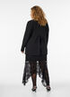 Jupe midi en dentelle avec sequins, Noir, Model image number 2