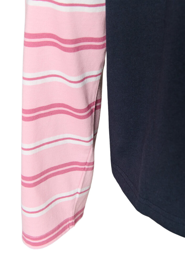T-Shirt mit sportlichem Lagenlook, Blau, Packshot image number 3