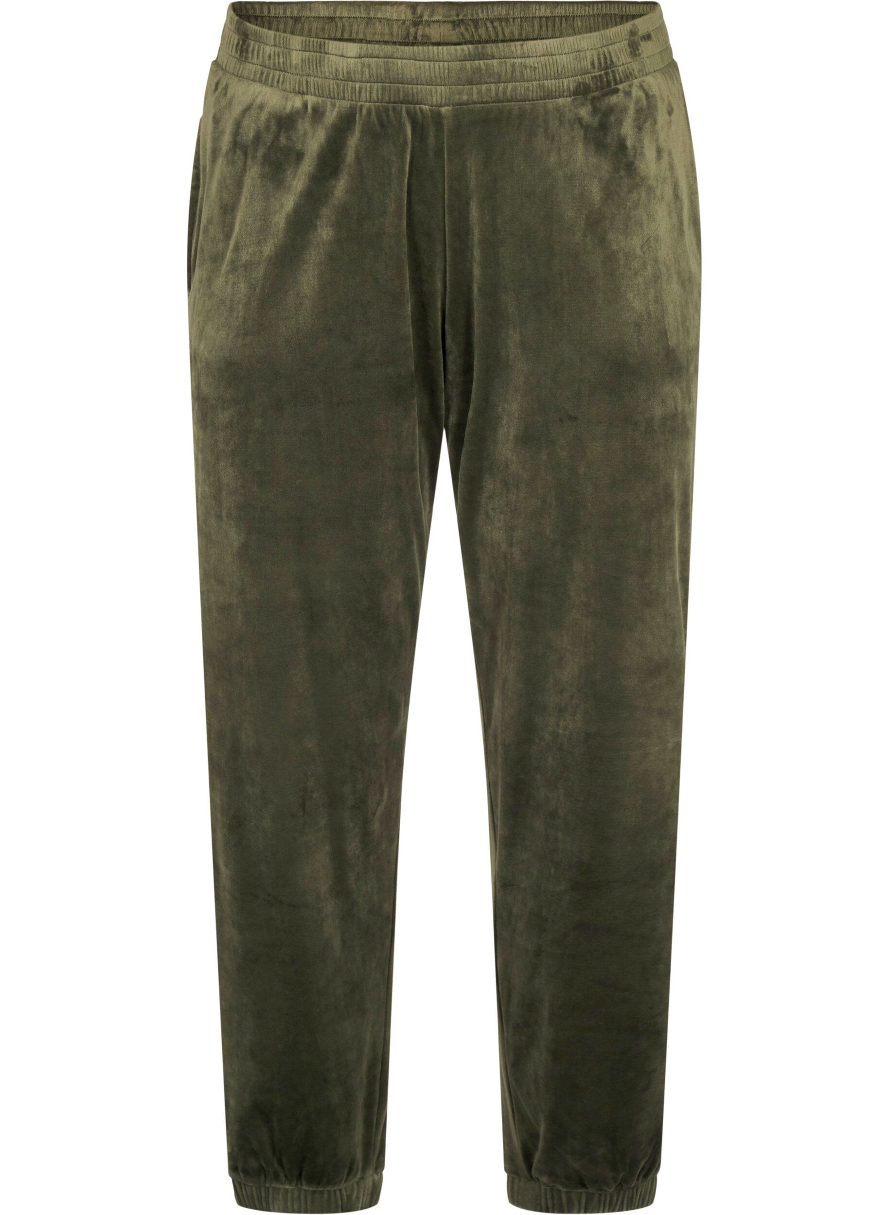 ZizziLockere Samt-Hose, Gr&uuml;n, Packshot image number 0