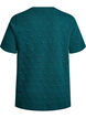 T-shirt en jersey de coton gaufr&eacute;, Vert, Packshot image number 1