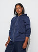Kapuzensweatshirt mit Rei&szlig;verschluss und Taschen, Blau, Model image number 0