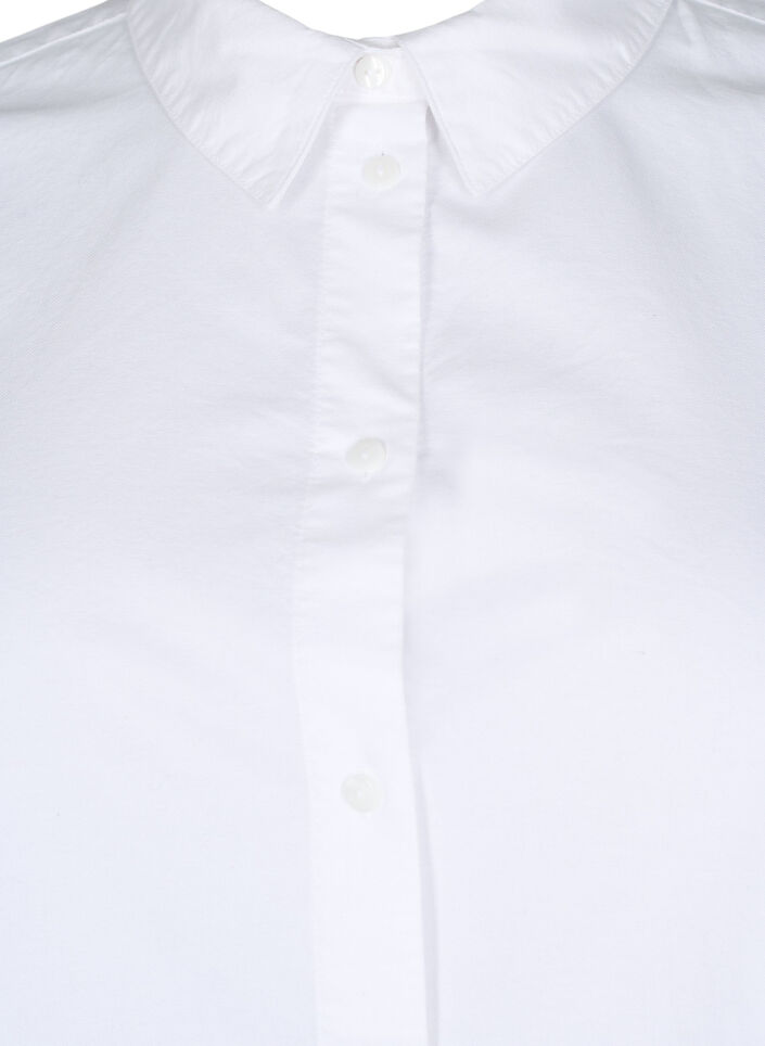 Chemise &agrave; manches longues en coton, Blanc, Packshot image number 2