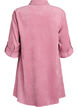 Robe en velours c&ocirc;tel&eacute; avec zip et manches 3/4, Rose, Packshot image number 1