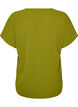 Bluse mit kurzen &Auml;rmeln und Rundhalsausschnitt, Gr&uuml;n, Packshot image number 1