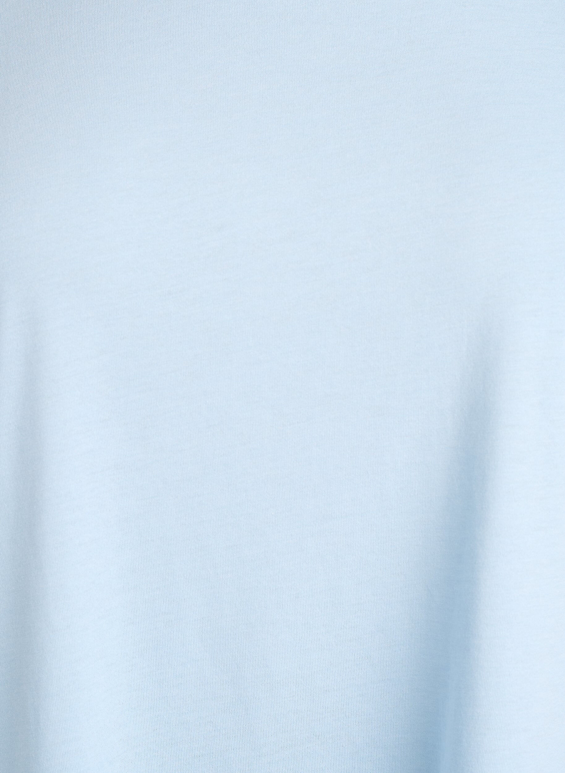 Zizzi T-shirt &agrave; manches courtes en coton m&eacute;lang&eacute;, Bleu Clair, Packshot image number 2