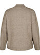 Strickpullover mit gerippten Abschlüssen, Walnut Mel., Packshot image number 1