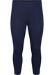 Leggings basiques longueur 3/4 en viscose, Bleu, Packshot image number 0