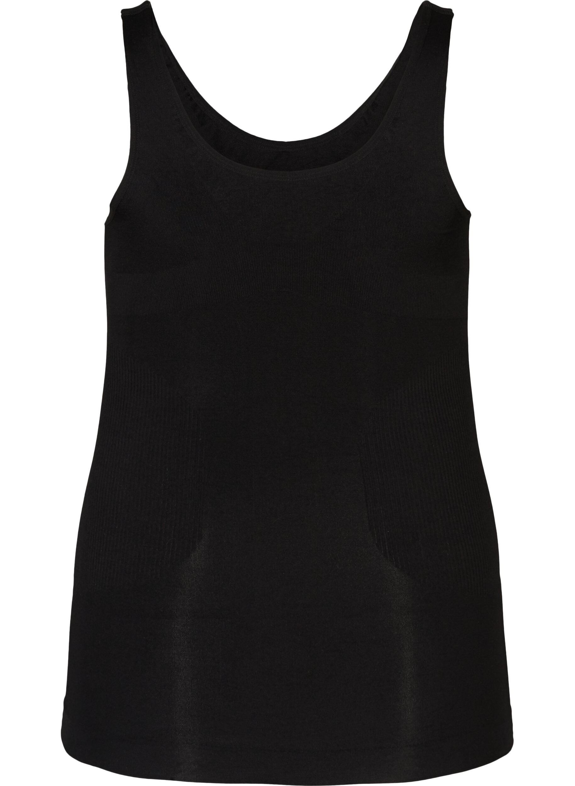 Zizzi Shapewear Top mit breiten Tr&auml;gern, Schwarz, Packshot image number 1