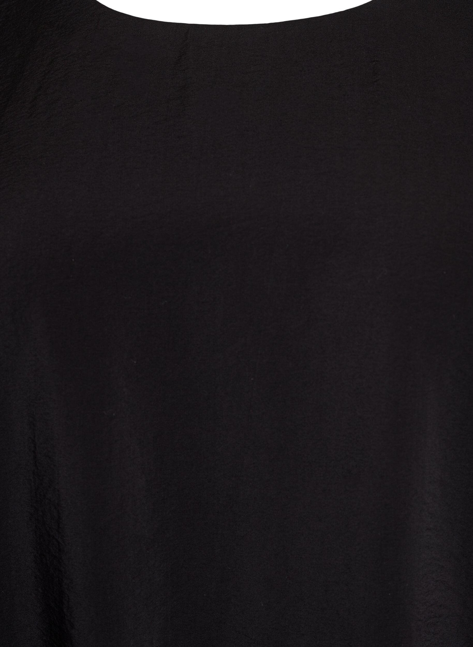 Zizzi Knielanges Ballonkleid mit Taschen, Schwarz, Packshot image number 2