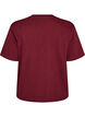 T-shirt coupe boxy en coton, Bordeaux, Packshot image number 1