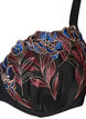 Vorgeformter BH mit Blumenstickerei, Schwarz, Packshot image number 2