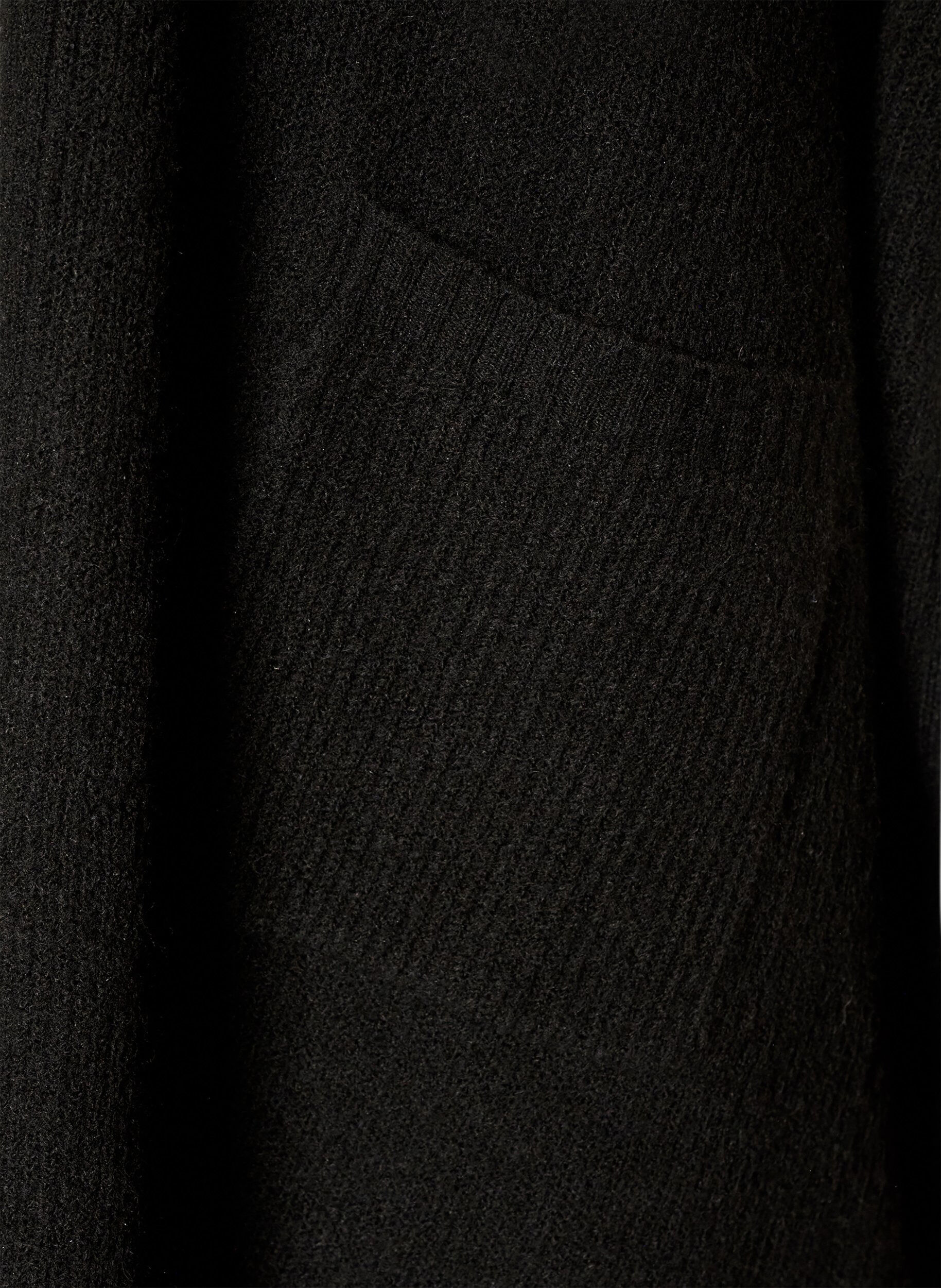 ZizziCardigan ouvert sur le devant &agrave; manches larges, Noir, Packshot image number 3