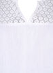 Bluse aus Baumwollmischung mit Leinen und Häkeldetails, Bright White, Packshot image number 2