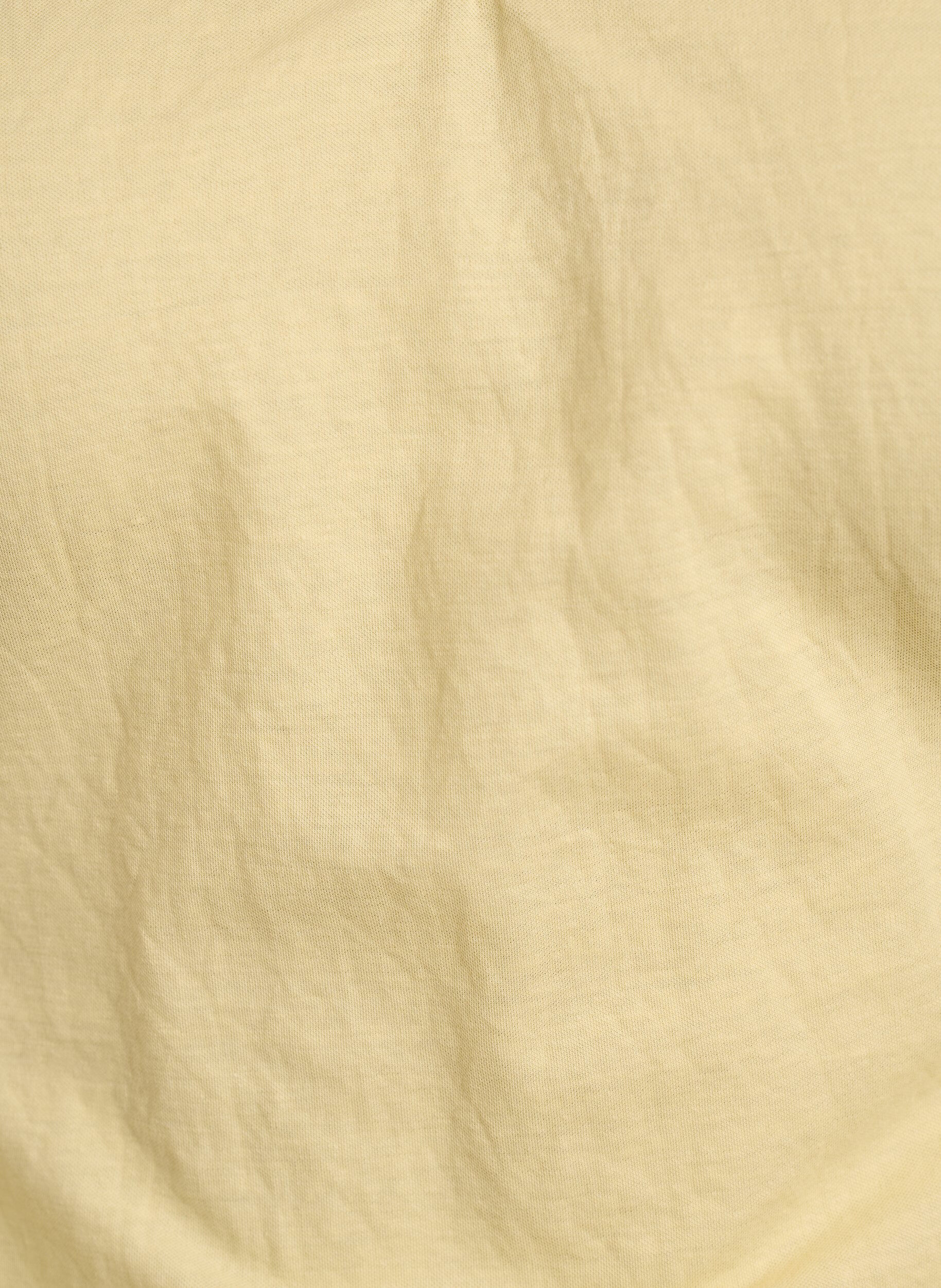 ZizziBluse aus einer Baumwollmischung mit V-Ausschnitt und Bindeband, Gelb, Packshot image number 2