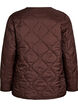Veste matelass&eacute;e avec boutons-pression et col rond, Marron, Packshot image number 1