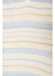 &Auml;rmellose Bluse mit R&uuml;schen und gemusterten Streifen, Vanille, Packshot image number 2