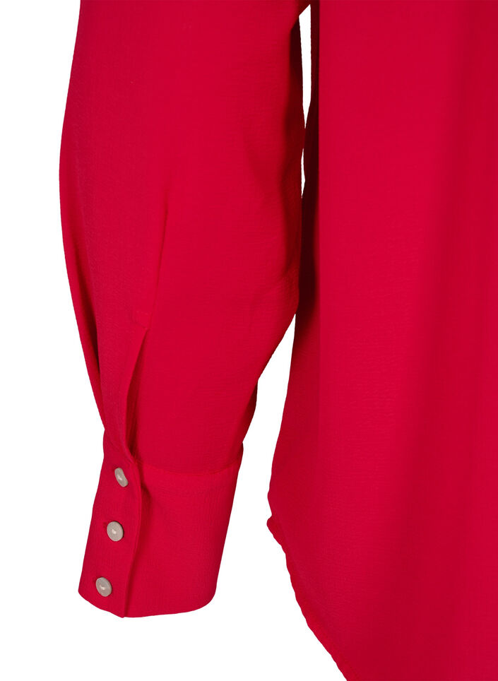 Chemise unie avec perles, Rouge, Packshot image number 4
