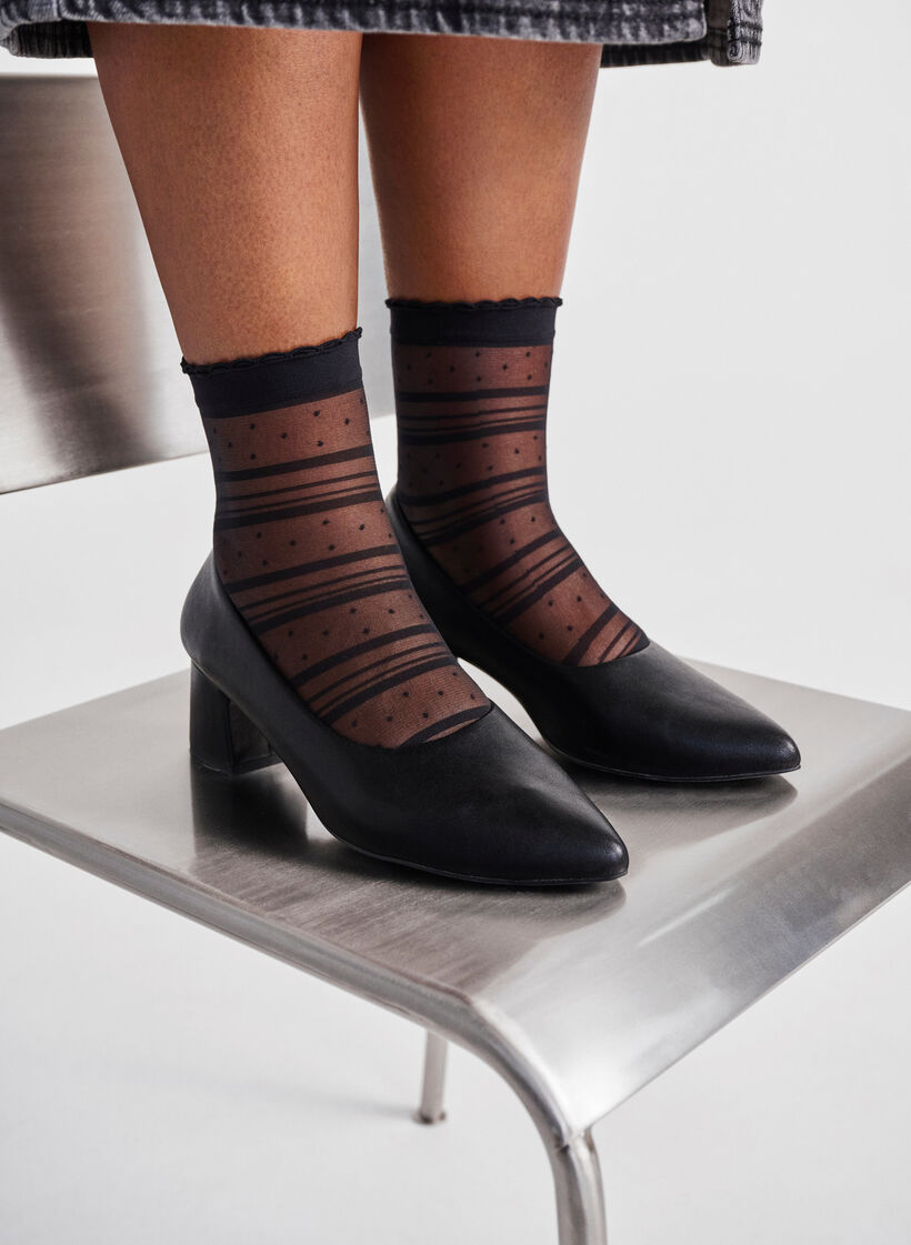 Extra-Weite - Lederspangenpumps mit spitzer Zehe, Schwarz, Image image number 0