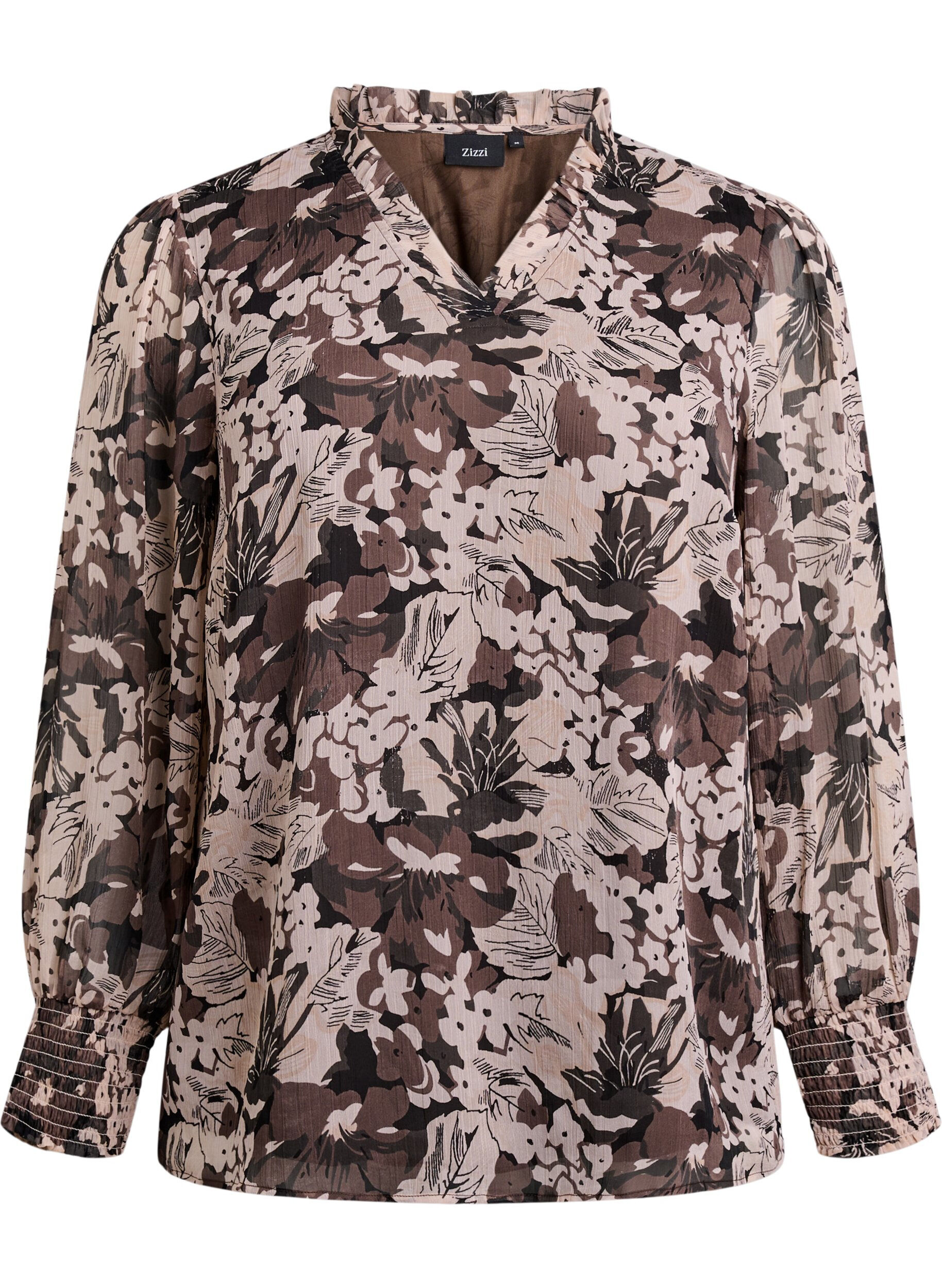 Bluse mit floralem Print