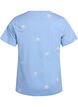 T-shirt en coton biologique avec motifs brod&eacute;s, Bleu Clair, Packshot image number 1