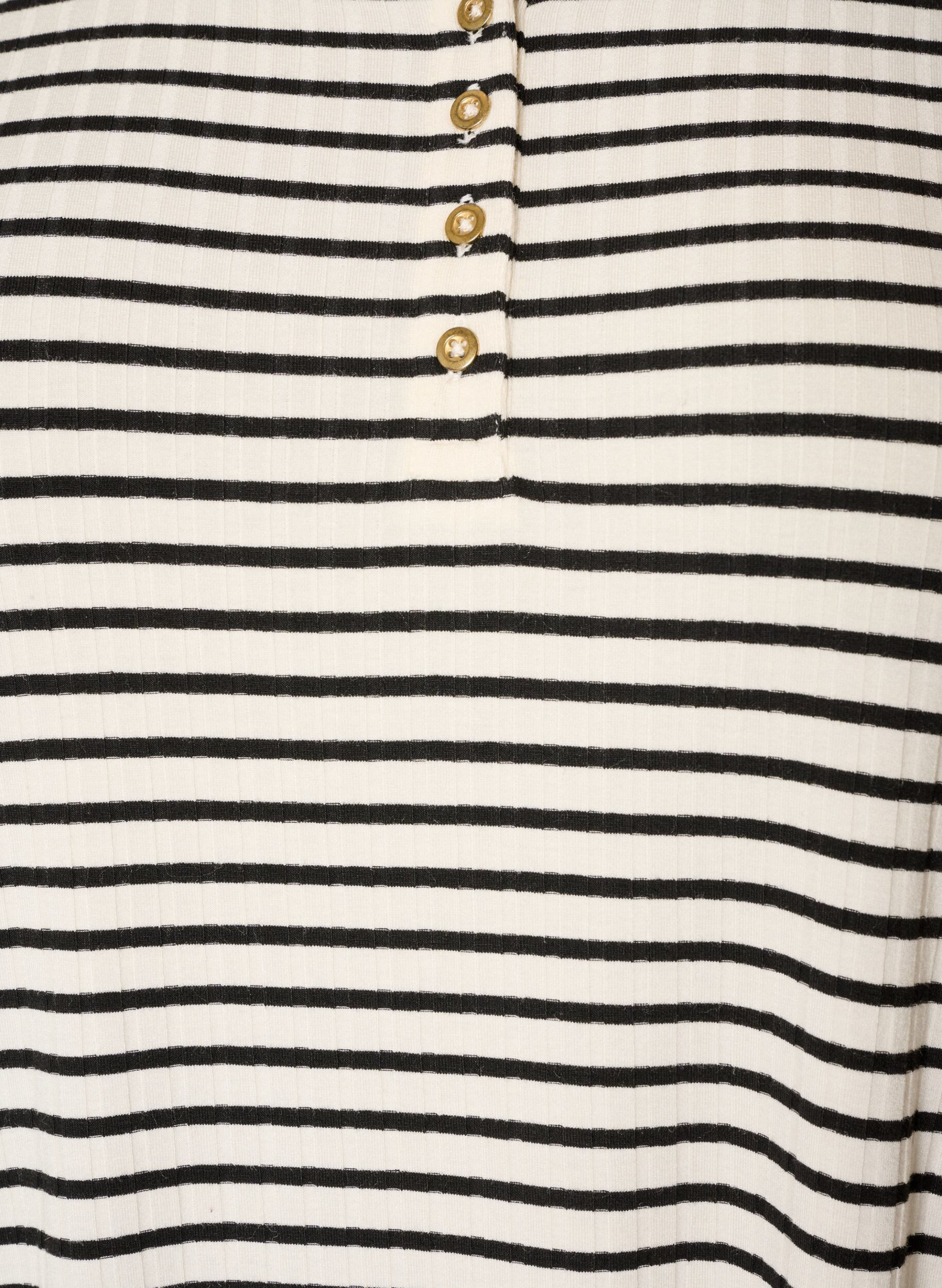 ZizziChemise de nuit &agrave; rayures en jersey de viscose, Vanille, Packshot image number 2