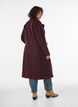 Manteau &agrave; carreaux avec poches, Bordeaux, Model image number 1