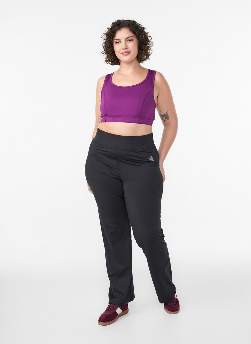 Sport-BH mit Racerback, Lila, Model image number 1