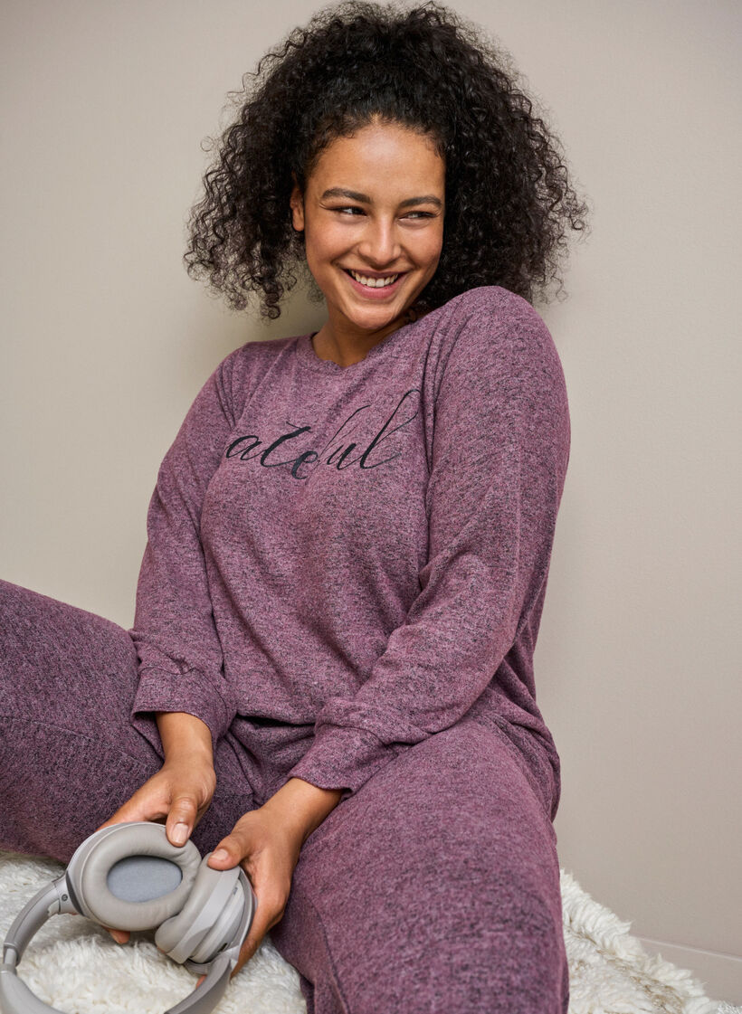 Pull en viscose mélangée chinée, Port Royal Mel, Image image number 0