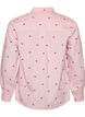 Hemdbluse mit Blumenstickerei, Pink, Packshot image number 1