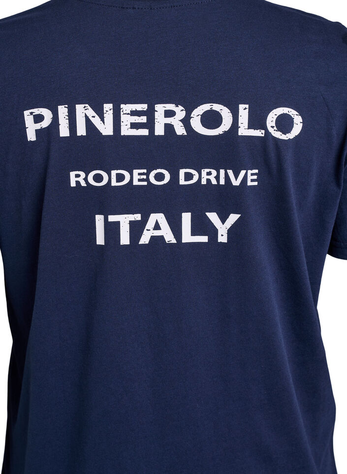 T-shirt imprim&eacute;, Bleu, Packshot image number 3