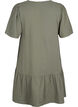 Kurz&auml;rmliges Kleid aus Baumwolle mit A-Linien-Schnitt, Gr&uuml;n, Packshot image number 1