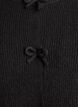 Kurz&auml;rmelige Strickjacke mit Schleifen, Schwarz, Packshot image number 2