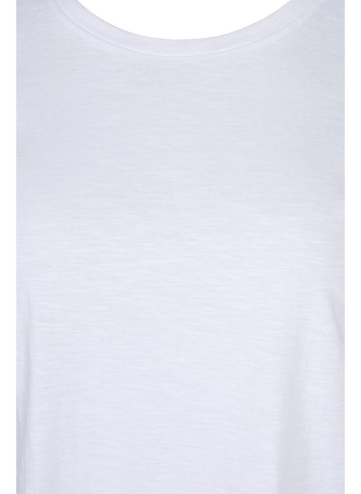 Lot de 2 T-shirt basiques en coton, Black/B White, Packshot image number 3