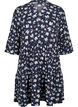 Robe courte évasée à imprimé floral, Bleu, Packshot image number 0