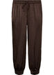 Pantalon ballon en satin avec strass, Marron, Packshot image number 0