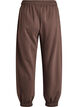 Hoch taillierte Sweatpants mit Taschen, Braun, Packshot image number 1