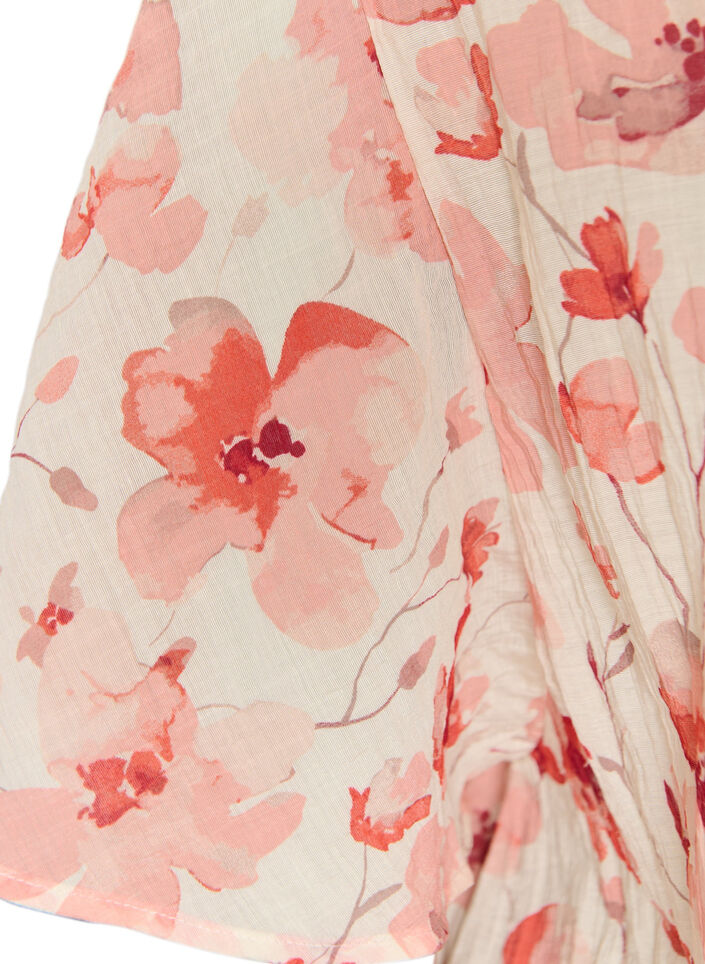 Bluse mit Ballonform und Fl&uuml;gel&auml;rmeln, Orange, Packshot image number 3