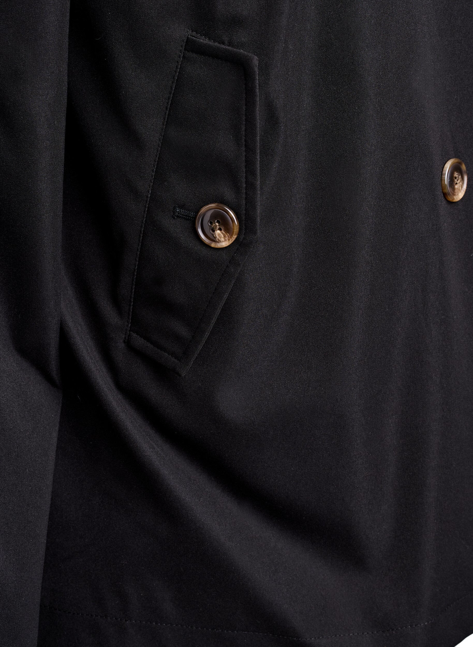 Zizzi Trench court avec poches, Noir, Packshot image number 3